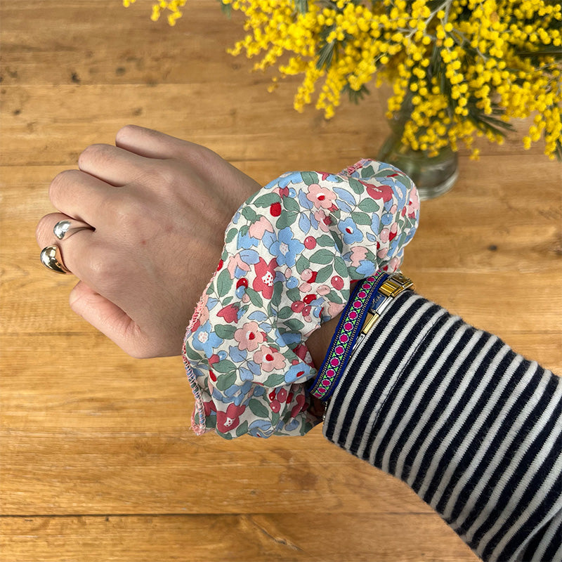 Maxi chouchou -Liberty rose & bleu