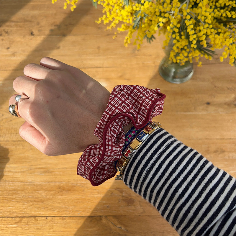 Maxi chouchou - Coton vichy rouge