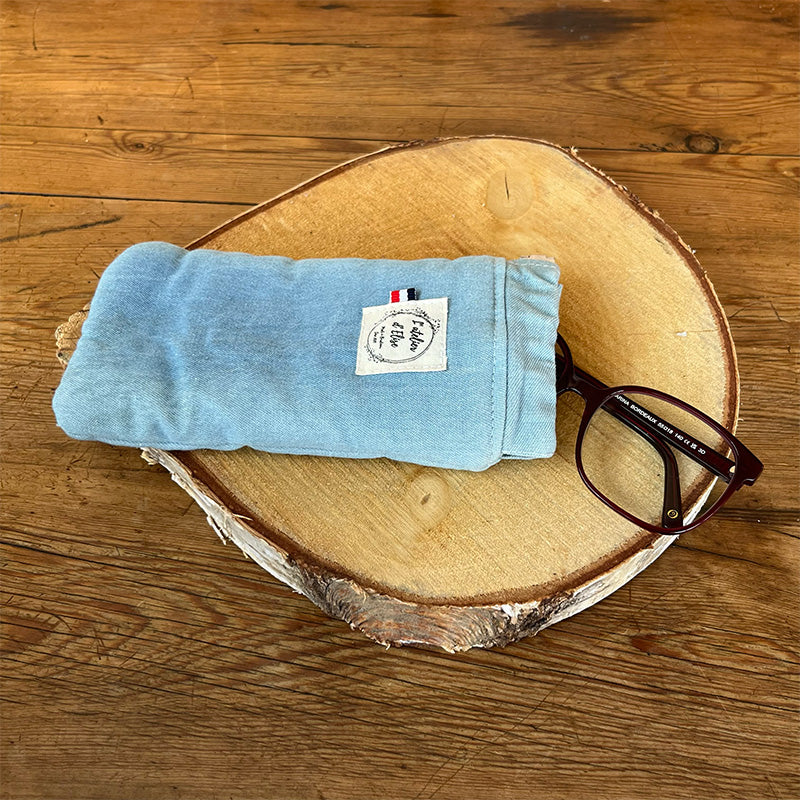 Étui à lunettes - Jean recyclé