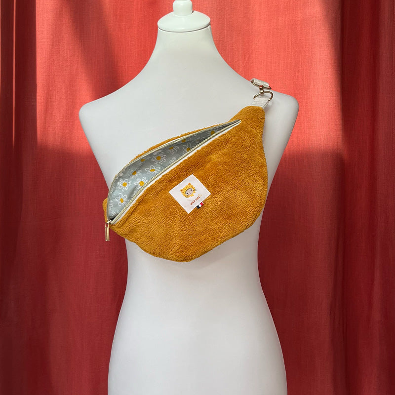 Sac Banane Fait Main éponge moutarde | L'Atelier d'Élise