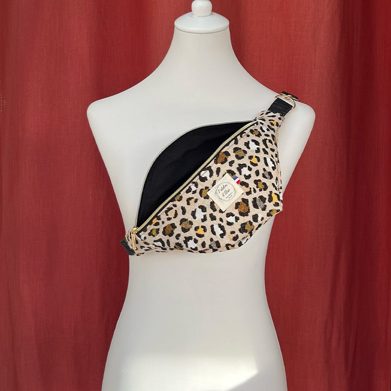 Sac Banane Enfant Fait Main léopard| L'Atelier d'Élise