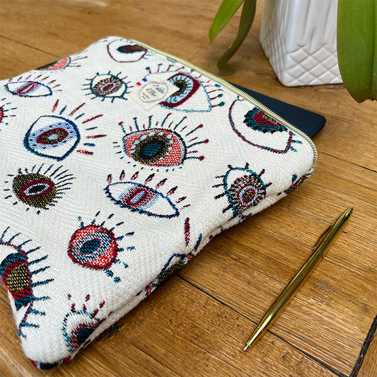 Pochette tablette 13" - Jacquard Cyclope