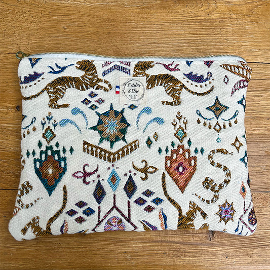 Pochette tablette 13" - Jacquard Tibet