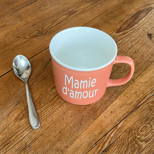 Tasse message céramique - Mamie d'amour