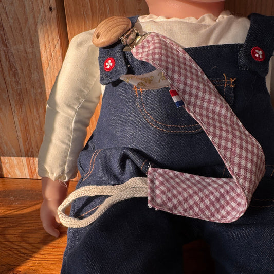 Attache tétine - Vichy violet