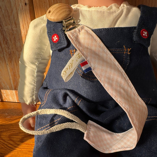 Attache tétine - Vichy rose