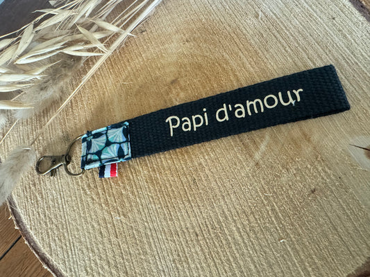 Porte clé Papi d'amour