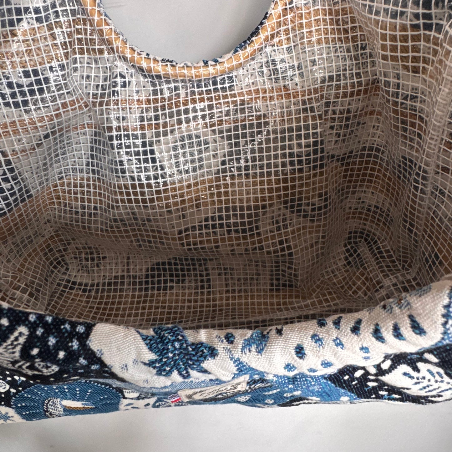 Sac cabas imperméable anses bambou -  Jacquard Astro