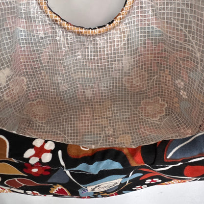 Sac cabas imperméable anses bambou - Flower