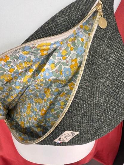 Sac banane XL - Jacquard vert