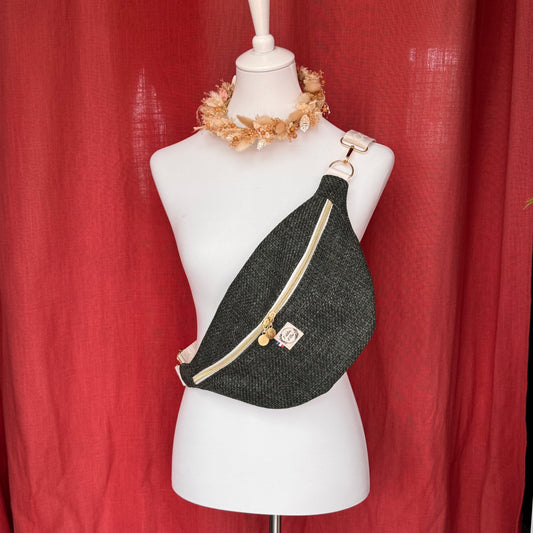 Sac banane XL - Jacquard vert
