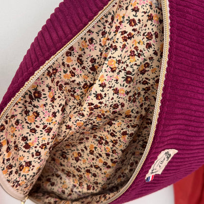Sac banane XL - Velours côtelé violet