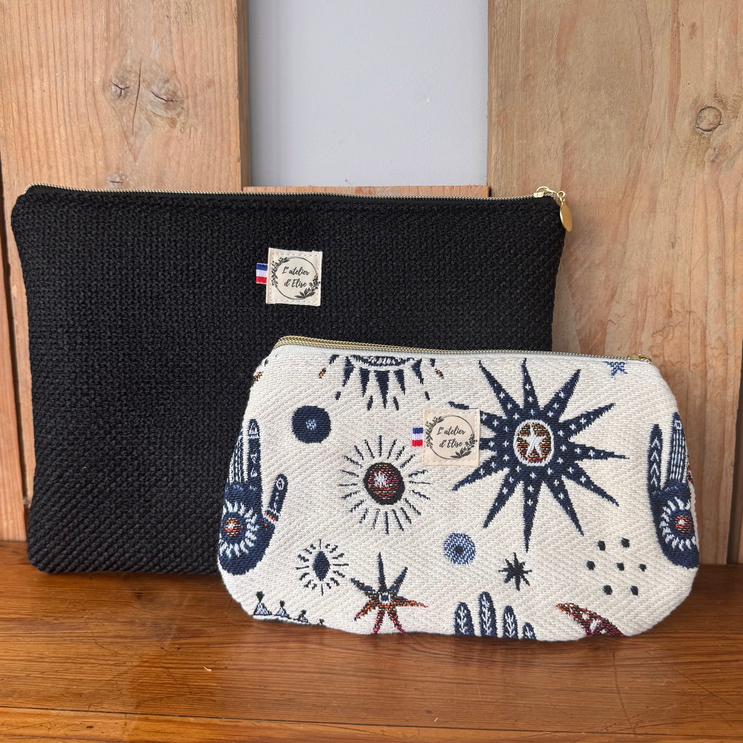 Pochette arrondie - Jacquard Astro