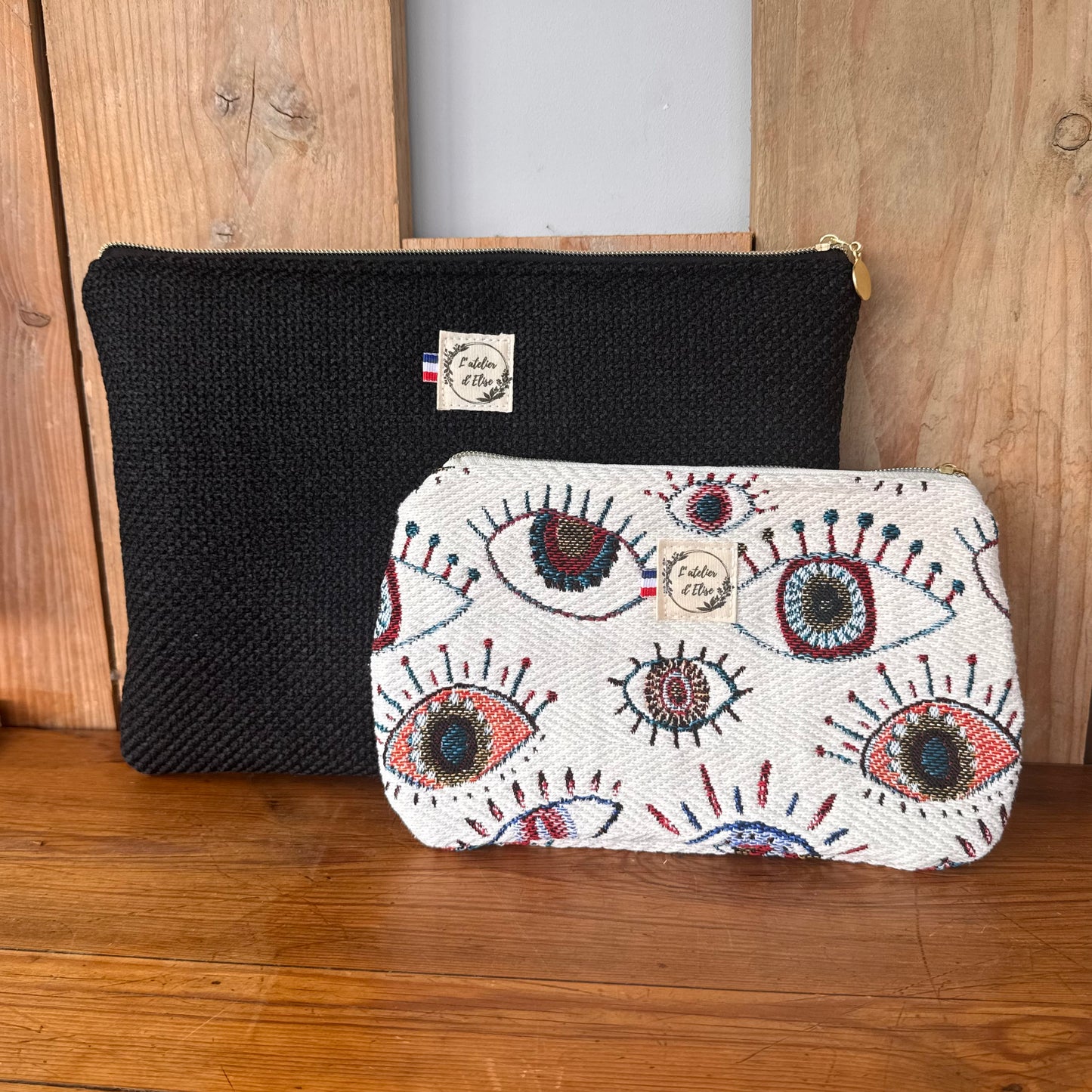 Pochette arrondie - Jacquard Cyclope