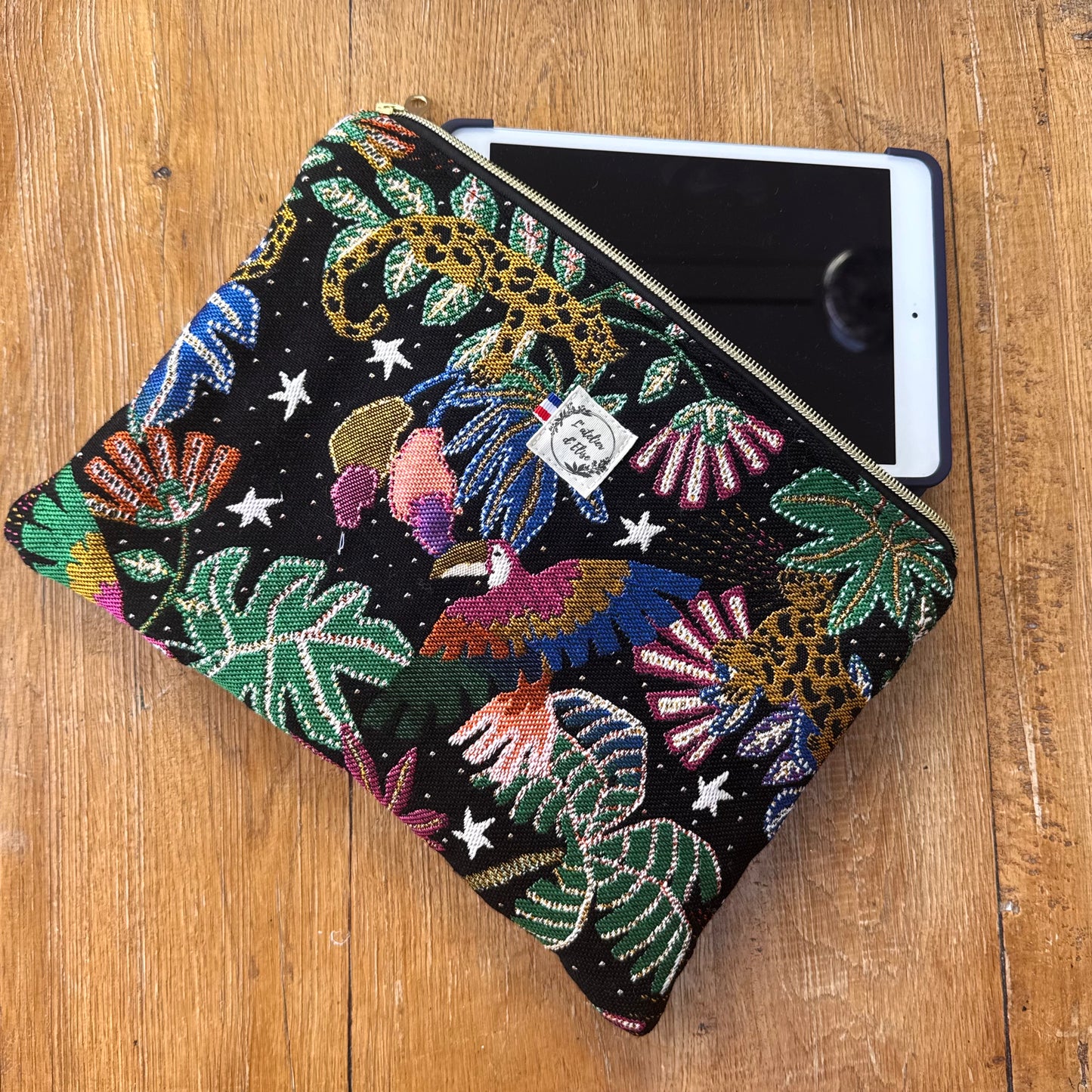 Pochette tablette 13" - JACQUARD Jungle