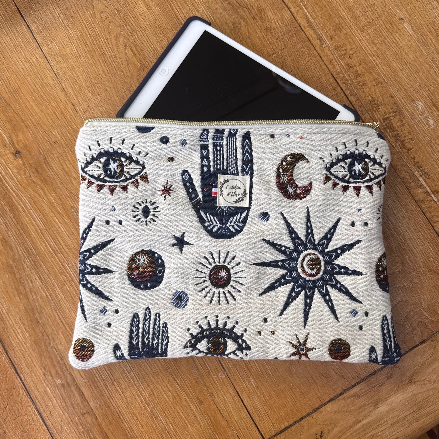 Pochette tablette 13" - JACQUARD ASTRO