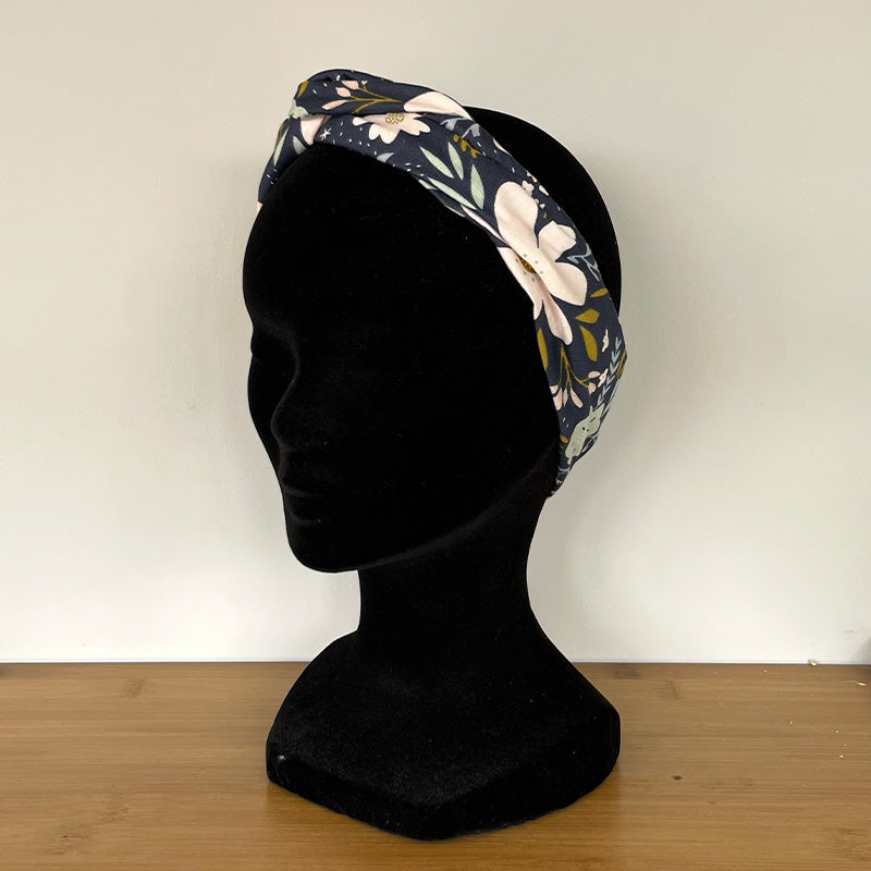 Bandeau fil de fer - Coton fleuri
