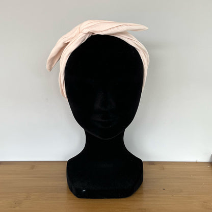 Bandeau fil de fer - Gaze de coton rose