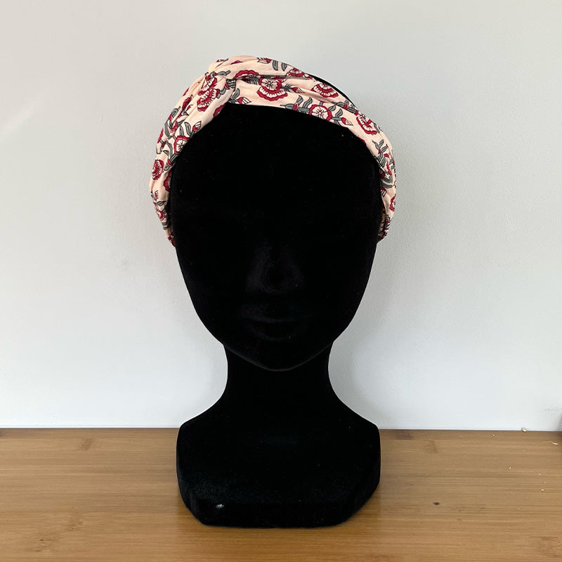 Bandeau fil de fer - Coton indou rose