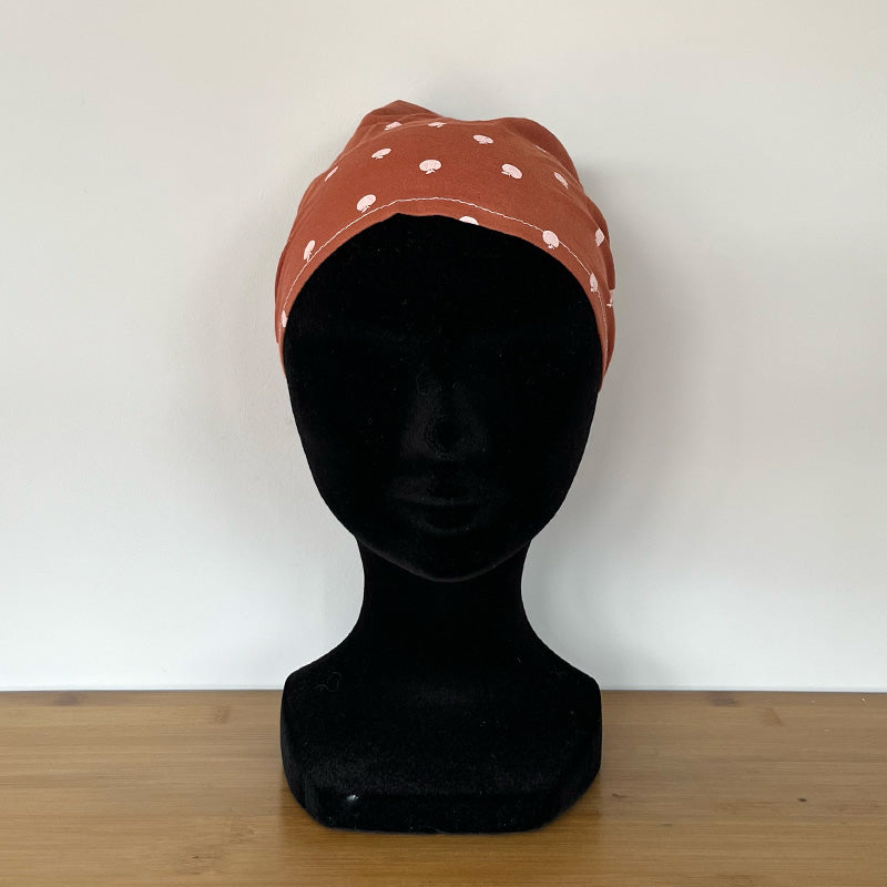 Les accessoires cheveux - Fichu coton marron