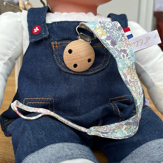 Attache tétine - Liberty violet