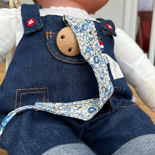 Attache tétine - Liberty bleu marine