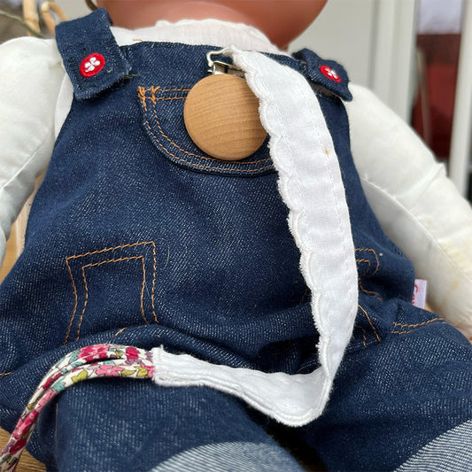 Attache tétine - Coton blanc