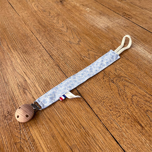 Attache tétine - Liberty bleu