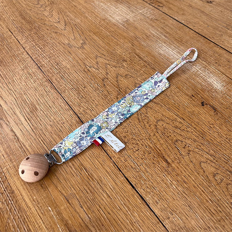 Attache tétine - Liberty violet