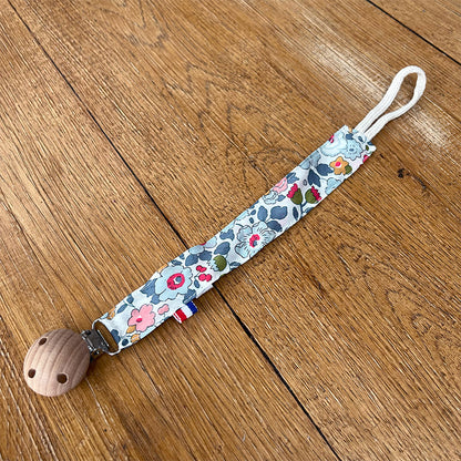 Attache tétine - Liberty vert d'eau