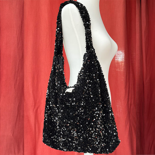 Sac Boho - Sequins noir