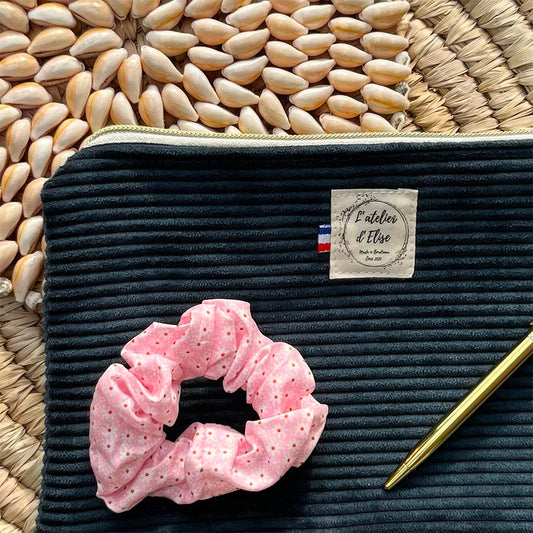 CHOUCHOU FAIT MAIN Rose à fleurs | L'ATELIER D'ÉLISE