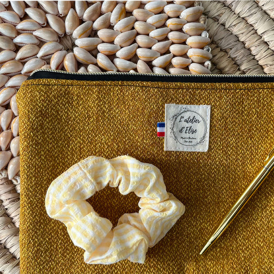 CHOUCHOU FAIT MAIN Vichy jaune | L'ATELIER D'ÉLISE