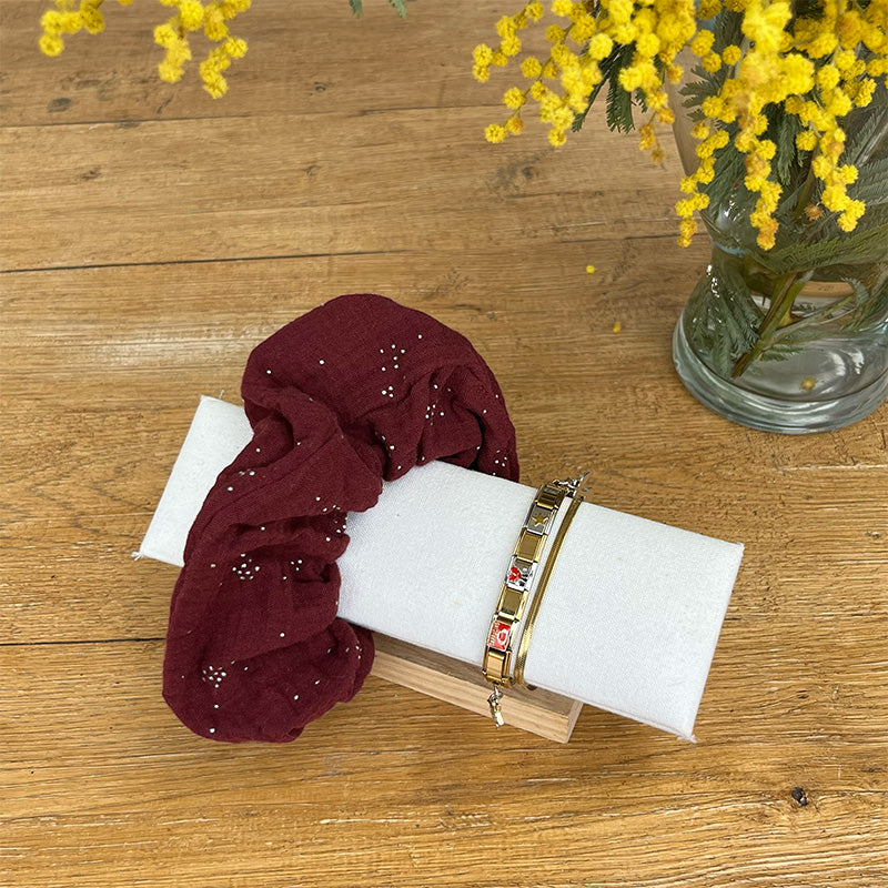 Maxi chouchou - Gaze de coton betterave