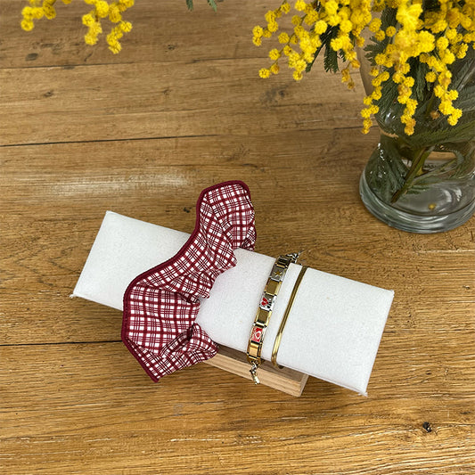 Maxi chouchou - Coton vichy rouge