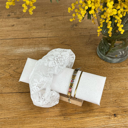 Maxi chouchou - Dentelle blanche