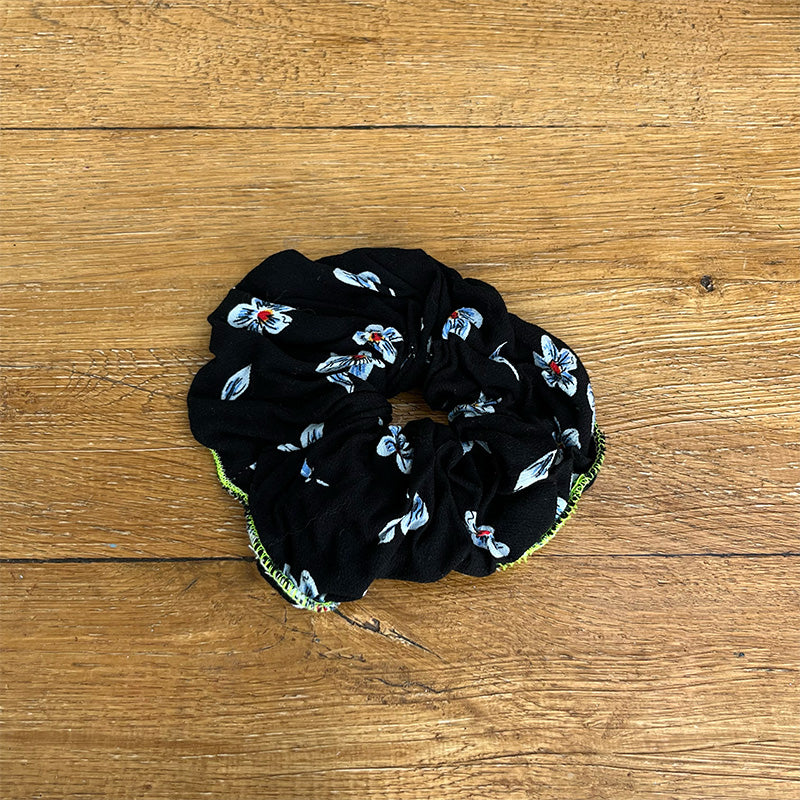 Maxi chouchou - Noir fleuri