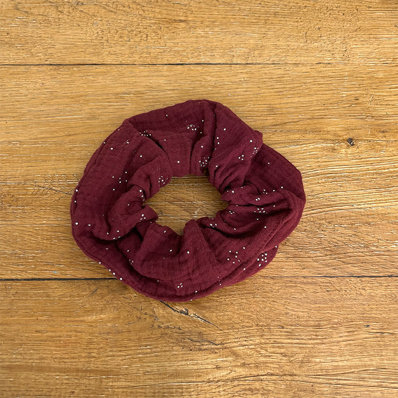 Maxi chouchou - Gaze de coton betterave