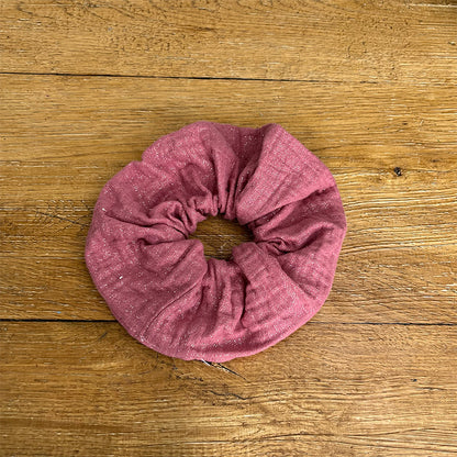 Maxi chouchou - Gaze de coton rose irisé
