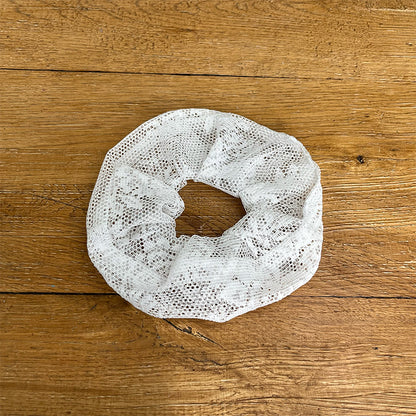 Maxi chouchou - Dentelle blanche