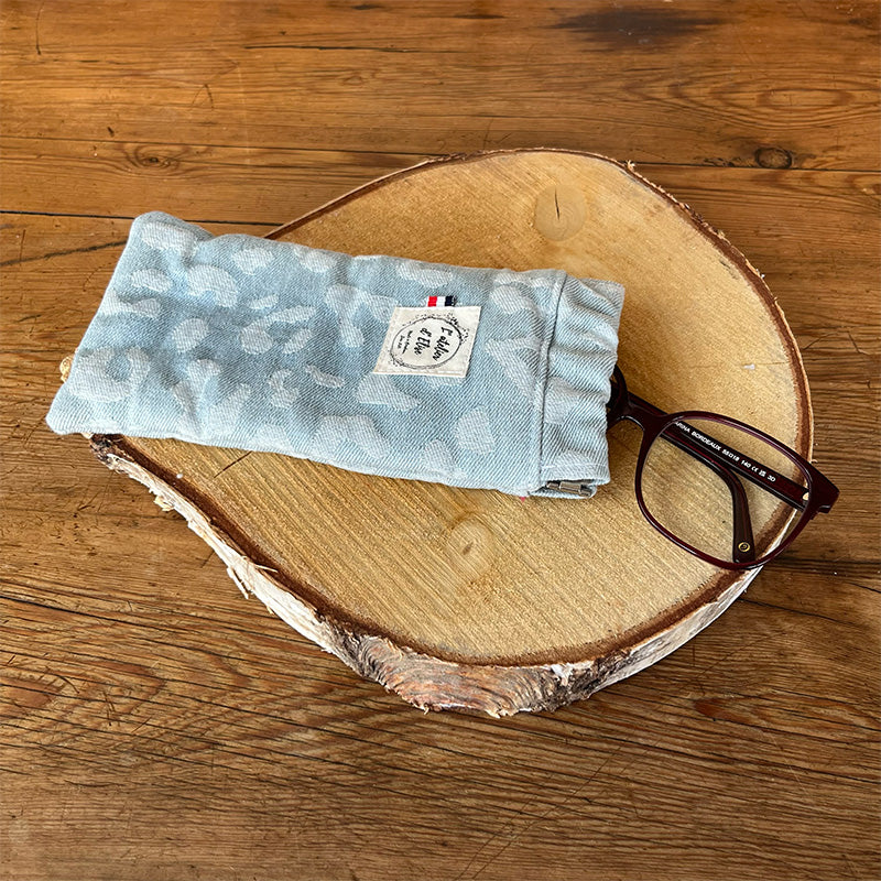 Étui à lunettes- Jean léopard