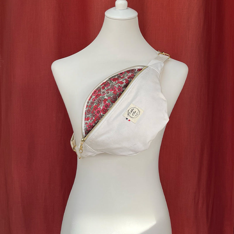 Sac banane petite taille - Jean blanc