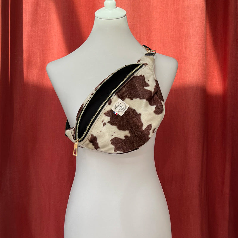 Sac Banane Fait Main vache | L'Atelier d'Élise