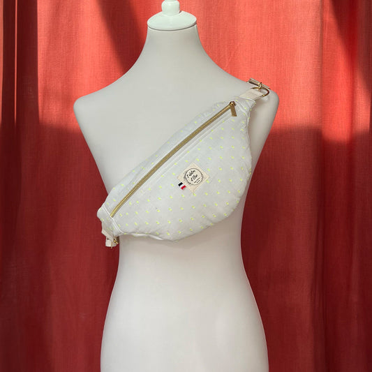 Sac banane - Plumettis  jaune fluo