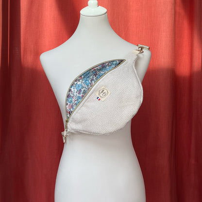 Sac banane - Velours beige