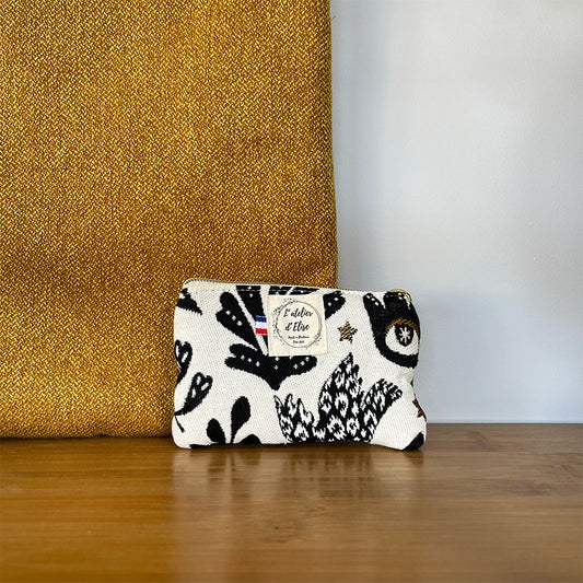 Porte monnaie - Jacquard Mage noir