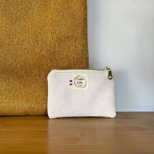 Porte monnaie - Jacquard beige