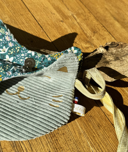 Sac chat "vert d'eau"