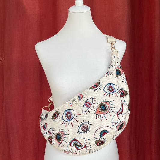 Sac demi-lune - Jacquard Cyclope