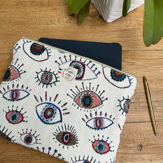 Pochette tablette 13" - Jacquard Cyclope